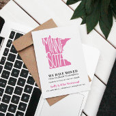 MINNESOTA We hebben New address New Home verplaats Briefkaart