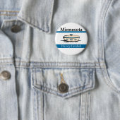 Minnesota: We zeggen Hotdish Ronde Button 5,7 Cm (In situ)