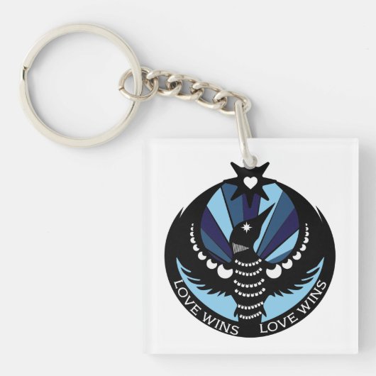 Minnesota Weerstand Loon Design knoop Sleutelhanger (voorkant)
