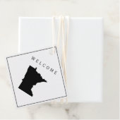 Minnesota Welcome-pak Geschenklabel voor Trouwweek Bedankjes Labels (In situ)