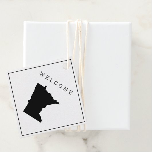 Minnesota Welcome-pak Geschenklabel voor Trouwweek Bedankjes Labels (In situ)