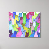 Minnesota Whimsical Cats Canvas Afdruk (Voorkant)