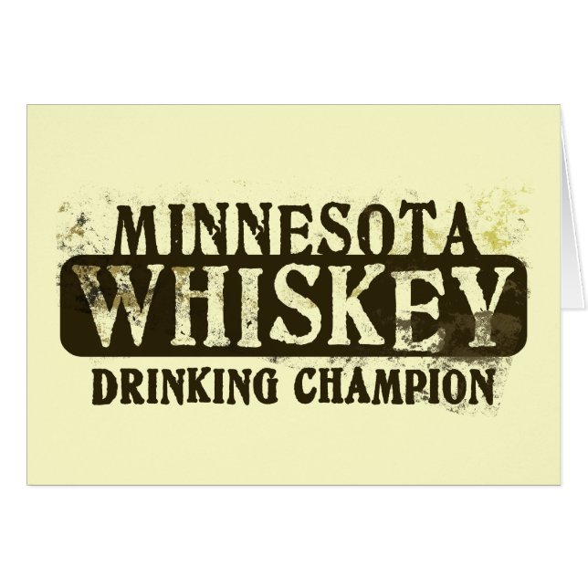 Minnesota Whiskey Drink Champion (Voorkant Horizontaal)