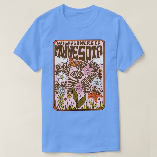 Minnesota Wildflowers T-shirt (Design voorkant)