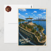 Minnesota | Wish You Were Here | State Serie Briefkaart (Voorkant / Achterkant)