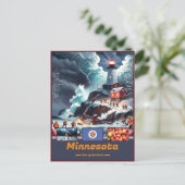 Minnesota Wonderen & Motto Briefkaart (Staand voorkant)