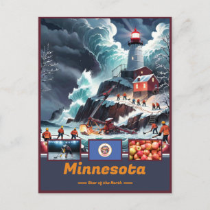 Minnesota Wonderen & Motto Briefkaart