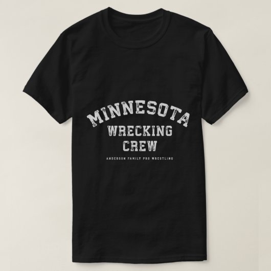 Minnesota Wrecking Crew Wrestling T-shirt (Design voorkant)