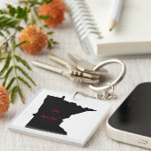  Minnesota You betcha Acryl Sleutelhanger (Voorkant Rechts)