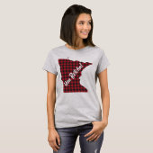 Minnesota You Betcha Funny State Quote Gezegde T-shirt (Voorkant volledig)
