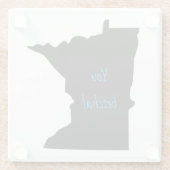 Minnesota You Betcha Glass Onderzetter (Achterkant)
