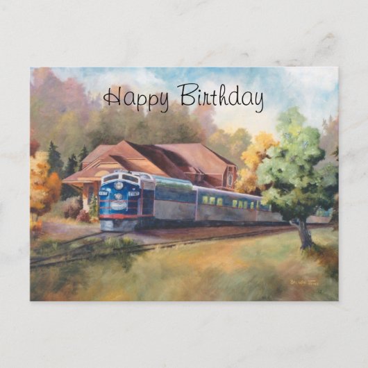 Minnesota Zephyr trein verjaardag Briefkaart (Voorkant)