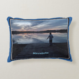 Minnesota Zomer Zonsondergang Accent Kussen
