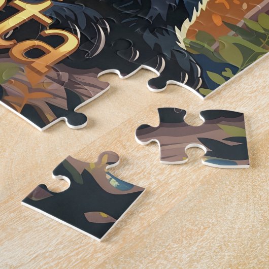 Minnesota Zwart Beer Legpuzzel (Zijkant)