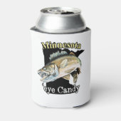 Minnesota'Eye Snoep Funny Walleye Vissen Blikjeskoeler (Blikje Achterkant)