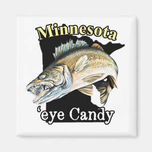 Minnesota'Eye Snoep Funny Walleye Vissen Magneet