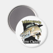 Minnesota'Eye Snoep Funny Walleye Vissen Magneet (Voorkant / Achterkant)