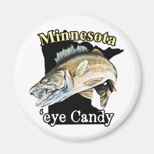 Minnesota'Eye Snoep Funny Walleye Vissen Magneet