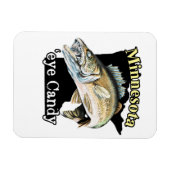 Minnesota'Eye Snoep Funny Walleye Vissen Magneet (Horizontaal)