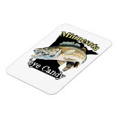 Minnesota'Eye Snoep Funny Walleye Vissen Magneet (Linkerzijde)