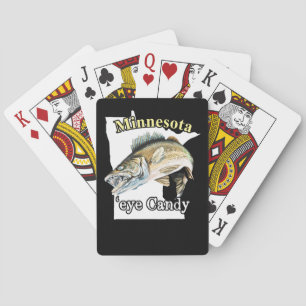 Minnesota'Eye Snoep Funny Walleye Vissen Pokerkaarten
