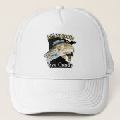 Minnesota'Eye Snoep Funny Walleye Vissen Trucker Pet (Voorkant)