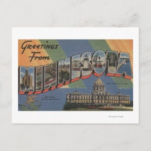MinnesotaLarge Letter ScenesMinnesota Briefkaart
