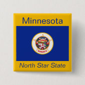 Minnesotan Flag Button (Voorkant)