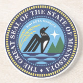 Minnesotan State Seal Onderzetter (Voorkant)