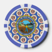 Minnesotan Vlag & Zegel, Minnesota Poker Chips (Voorkant)