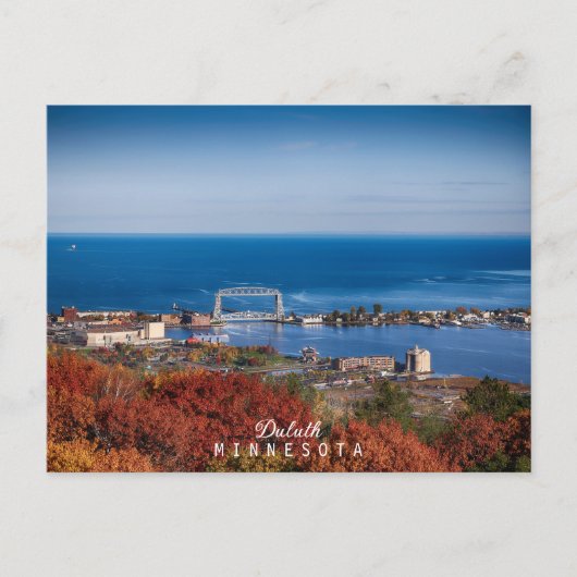 Minnesota's luchtbrug in de herfst briefkaart (Voorkant)