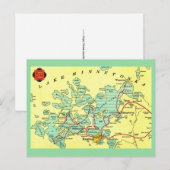 Minnetonkameer Kaart Omrande Ansichtkaart (Voorkant / Achterkant)