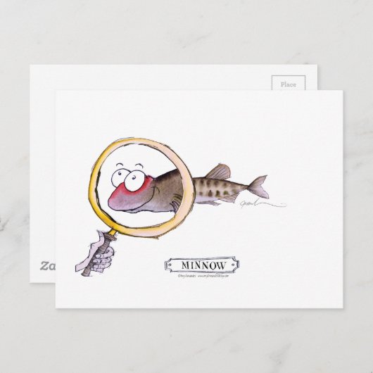 Minneusvis, tongfernandes briefkaart (Voorkant / Achterkant)