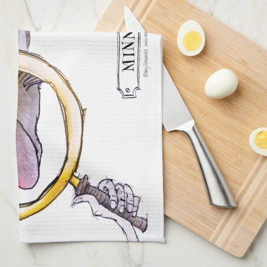 Minneusvis, tongfernandes theedoek (Quarter Fold)