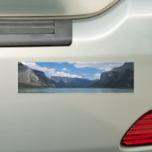 Minnewanka Lake, Rocky Mountains, Canada Bumpersticker (Op auto)