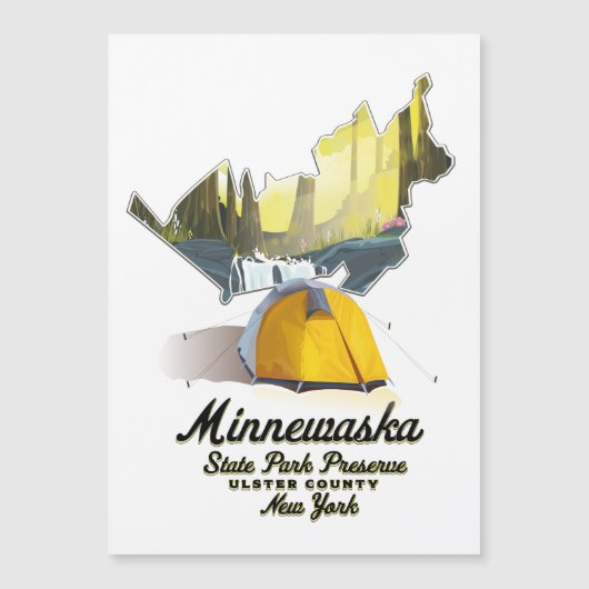 Minnewaska State Park New York Reisposter. (Voorkant)