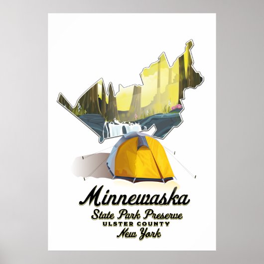 Minnewaska State Park New York Travel poster. Poster (Voorkant)