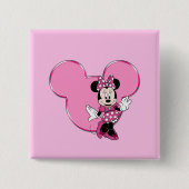 Minni Vierkante Button 5,1 Cm (Voorkant)