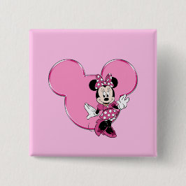 Minni Vierkante Button 5,1 Cm