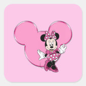 Minni Vierkante Sticker (Voorkant)