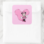 Minni Vierkante Sticker (Tas)