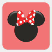 Minni Vierkante Sticker (Voorkant)