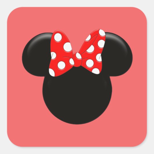Minni Vierkante Sticker (Voorkant)