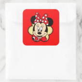 Minni Vierkante Sticker (Tas)
