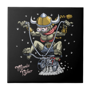 Minnie Biker Tegeltje