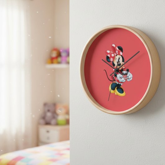 Minnie Clock Ronde Klok