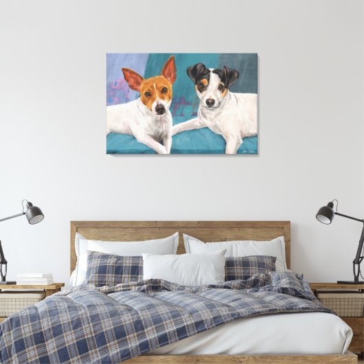 Minnie en Daisy Canvas Afdruk (Insitu (Slaapkamer))