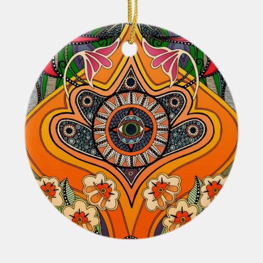 minnie green keramisch ornament (Voorkant)