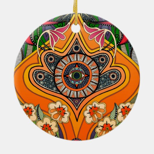 minnie green keramisch ornament (Achterkant)