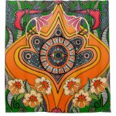 MINNIE-groen Douchegordijn (Voorkant)